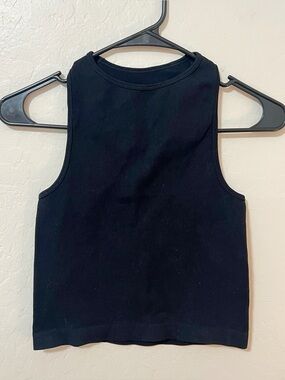Intimately Free People Black Ribbed Tank Top